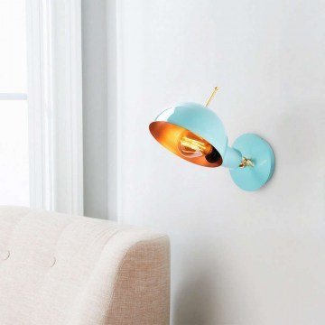 Wall Lamp - Sconce Sivani 527ABY3136 15x23x20cm 1xE27 40W Multi-Turquoise Opviq
