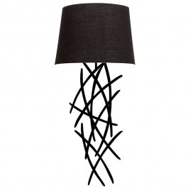 Φωτιστικό Τοίχου - Απλίκα Asaf 892OPV1333 15x28x72cm E27 40W Black Opviq BLACK