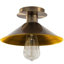 Φωτιστικό Οροφής - Πλαφονιέρα Berceste 525NOR1304 Φ24x12cm 1xE27 40W Gold Opviq GOLD