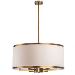 Φωτιστικό Οροφής Way 942FLG1372 60x60x83cm 6xE27 40W Cream-Gold Opviq CREAM-GOLD