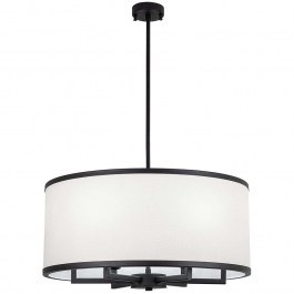 Φωτιστικό Οροφής Way 942FLG1643 60x60x83cm 6xE27 40W Black-White Opviq BLACK-WHITE