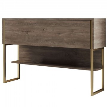 Κονσόλα Luxe 618BLY1403 120x30x80cm Gold-Walnut