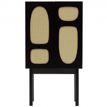 Μπουφές Simona 141HWR1116 75x40x135cm Black