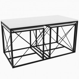 Zigon Defne (Set 3Pcs) 854KLN2905 100x50x52/45x45x52cm White WHITE