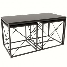 Zigon Defne (Set 3Pcs) 854KLN2909 100x50x52/45x45x52cm Anthracite ANTHRACITE