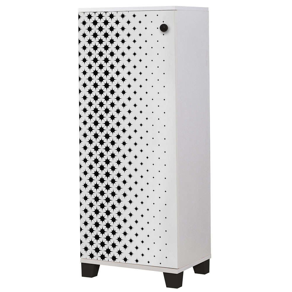 Παπουτσοθήκη Filinta 869VEL6506 50x38x127cm White-Black