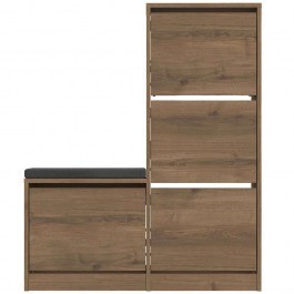 Παπουτσοθήκη Dude 779HMS4117 105x26x118,5cm Light Brown LIGHT BROWN