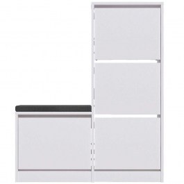 Παπουτσοθήκη Dude 779HMS4115 105x26x118,5cm White WHITE