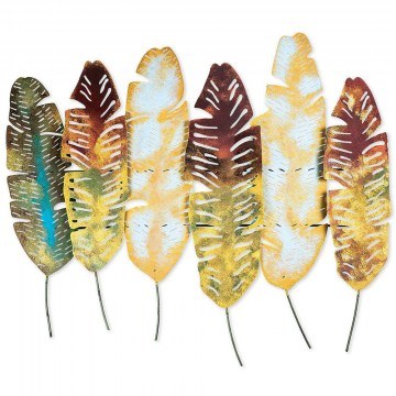 Διακοσμητικό Τοίχου Leaves 891TNL2235 107x88cm Multi Wallity