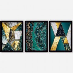 Κάδρα (Σετ 3Τμχ) 364LUL1381 35x45cm Multi Wallity