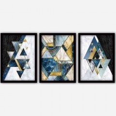 Κάδρα (Σετ 3Τμχ) 364LUL1380 35x45cm Multi Wallity