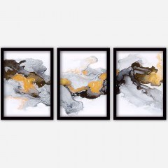 Κάδρα (Σετ 3Τμχ) 364LUL1376 35x45cm Multi Wallity