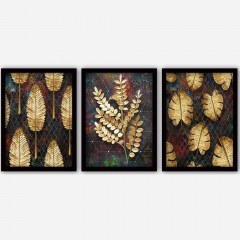 Κάδρα (Σετ 3Τμχ) 364LUL1372 35x45cm Multi Wallity