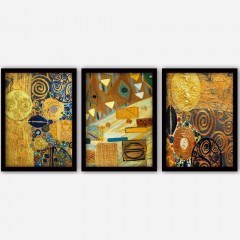 Κάδρα (Σετ 3Τμχ) 364LUL1330 35x45cm Multi Wallity