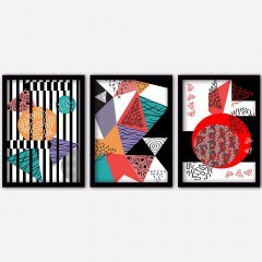 Κάδρα (Σετ 3Τμχ) 364LUL1271 35x45cm Multi Wallity