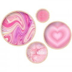 Κάδρα (Σετ 4Τμχ) 693BSE2068 Φ45/36/27/18cm Multi Wallity