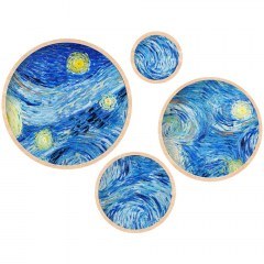 Κάδρα (Σετ 4Τμχ) 693BSE2067 Φ45/36/27/18cm Multi Wallity