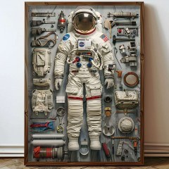 Κάδρο 856EVL1609 50x3,5x70cm Multi Wallity