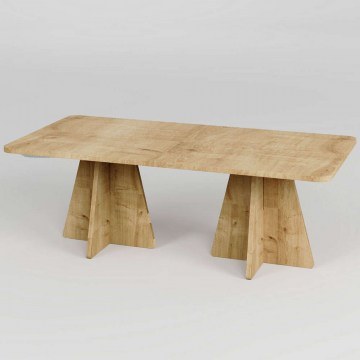 Coffee Table Mushroom 552NOS2492 120x60x40cm Oak