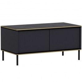 Τραπέζι Σαλονιού Imaj 382NRC1524 90x45x40cm Marble Effect Black-Anthracite BLACK