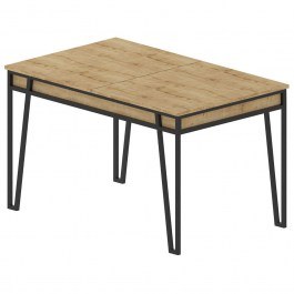 Extendable Table Pal 855DTE4604 132/170x80x76cm Oak-Black OAK