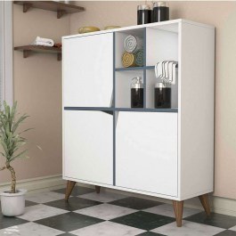 Ντουλάπι Pulse 845HCT3912 100x30x115cm White-Blue WHITE-BLUE