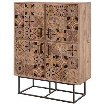Shoe Cabinet Quantum Solo Retro 863SPH5127 93x36x115cm Multi