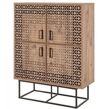 Shoe Cabinet Quantum Solo Fade 863SPH5126 93x36x115cm Pine-Black
