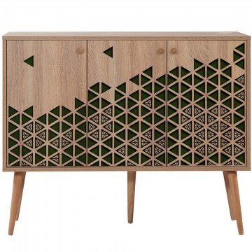 Μπουφές Mega 863SPH3417 120x36x90cm Oak-Green