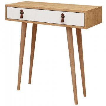 Κονσόλα Dokka 811MDD3916 80x30x87,6cm Oak-White