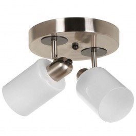 Φωτιστικό Οροφής - Σποτ Nomi 534LUN3779 20x36x20cm 2xE27 40W Silver-White Opviq SILVER-WHITE