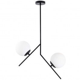 Φωτιστικό Οροφής Dolunay 521SHN1130 43x15x74cm 2xE27 40W Black-White Opviq BLACK-WHITE