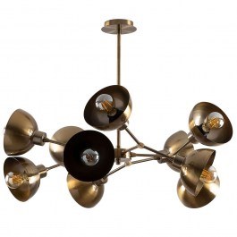 Φωτιστικό Οροφής Dram 584TTM1198 75x75x60cm 10xE27 40W Gold Opviq GOLD