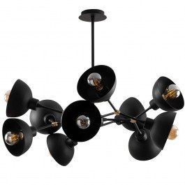 Φωτιστικό Οροφής Dram 584TTM1197 75x75x60cm 10xE27 40W Black-Gold Opviq BLACK-GOLD