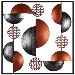 Διακοσμητικό Τοίχου Aurora 279ENZ1194 55x55cm Black-Red Wallity BLACK-RED