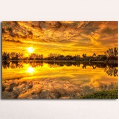 Canvas Painting With Led Light 239SHN3287 70x45cm Multi Wallity