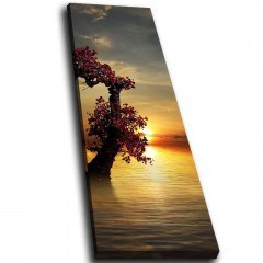 Πίνακας Καμβάς Με Φως Led 139LDG1114 30x90cm Multi Wallity