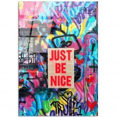 Πίνακας Γυάλινος 123BZM2225 70x100cm Multi Wallity