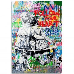 Πίνακας Γυάλινος 123BZM2213 70x100cm Multi Wallity