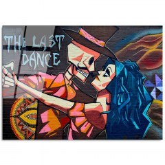 Tempered Glass Painting 123BZM2297 100x70cm Multi Wallity