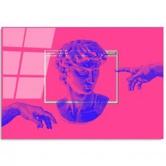 Πίνακας Γυάλινος 123BZM2258 100x70cm Multi Wallity