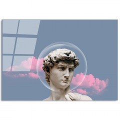 Πίνακας Γυάλινος 123BZM2256 100x70cm Multi Wallity