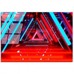 Πίνακας Γυάλινος 123BZM2247 100x70cm Multi Wallity