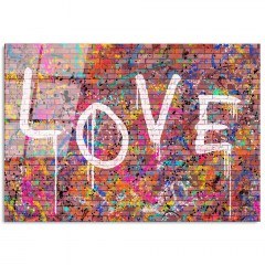 Πίνακας Γυάλινος 123BZM2232 100x70cm Multi Wallity