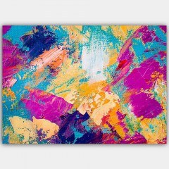 Πίνακας Καμβάς 441HPE2426 100x70cm Multi Wallity