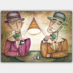 Canvas Painting 441HPE2342 100x70cm Multi Wallity