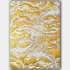 Πίνακας Καμβάς 441HPE1553 70x100cm White-Gold Wallity