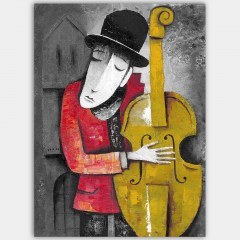 Πίνακας Καμβάς 441HPE1377 70x100cm Multi Wallity