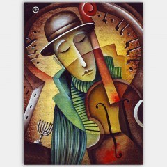 Πίνακας Καμβάς 441HPE1344 70x100cm Multi Wallity