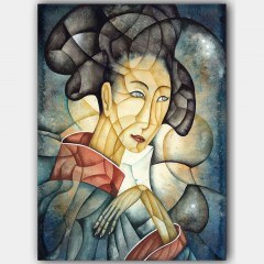 Πίνακας Καμβάς 441HPE1203 70x100cm Multi Wallity